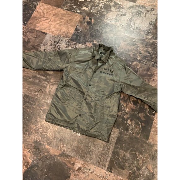 Raised by Wolves Olive Drab College Coaches Jacket - Picture 2 of 8